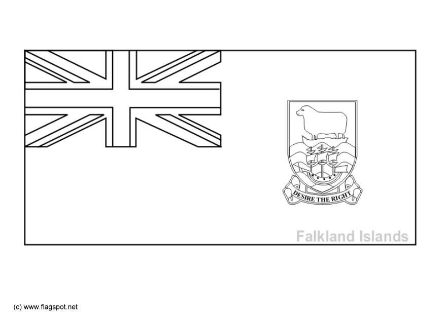 Falkland Islands Flag Coloring Pages - Learny Kids