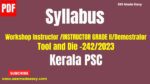 syllabus Workshop Instructor INSTRUCTOR GRADE IIDemostrator Tool and Die 242 2023