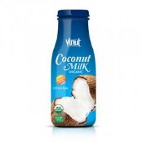 Organic Coconut Milk 200ml Supplier Bottle (USDA Organic, EU Organic)