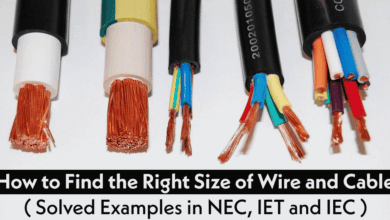 How to Find The Correct Size of Cable & Wire in NEC, IET and IEC