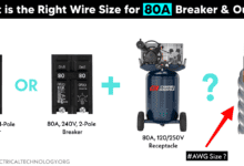 Suitable Wire Size for 80A Breaker