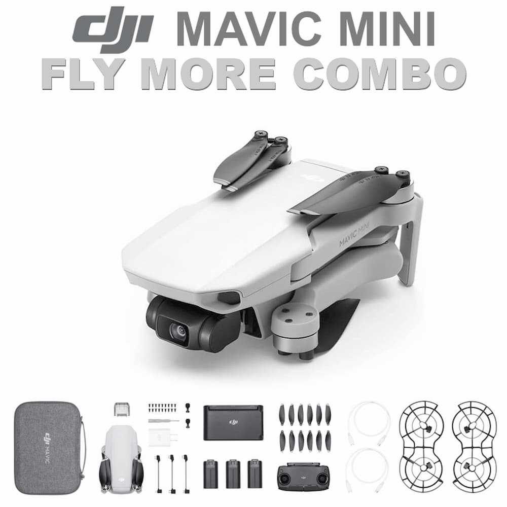 (Certified Refurbished) DJI Mavic Mini Fly More Combo Drone