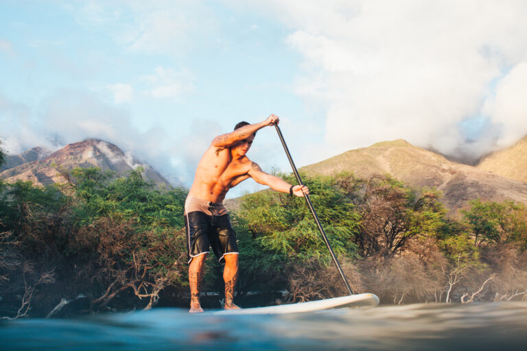 Maui paddleboarding