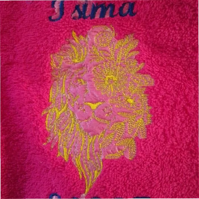 Boho Lion Embroidery Design