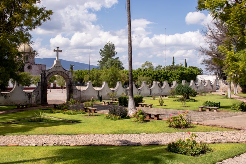 Monastery Garden in Cuitzeo Michoacan