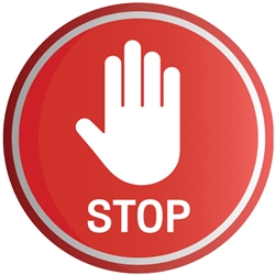 Circular 8" Stop Sign