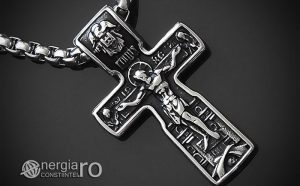 Pandant-Amuleta-Talisman-Medalion-Colier-Pandantiv-Cruciulita-Cruce-Crucifix-Iisus-INOX-PND185-00