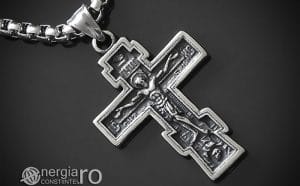 Amuleta-Talisman-Medalion-Colier-Pandant-Pandantiv-Cruce-Cruciulita-Crucifix-Iisus-Cristos-Christos-Hristos-INOX-PND187-00