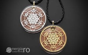 Amuleta-Talisman-Medalion-Colier-Pandant-Pandantiv-Orgonic-Orgon-Magnetic-Cubul-Lui-Metatron-Spirala-Cupru-Protectie-Protector-Protectoare-ORG014-00