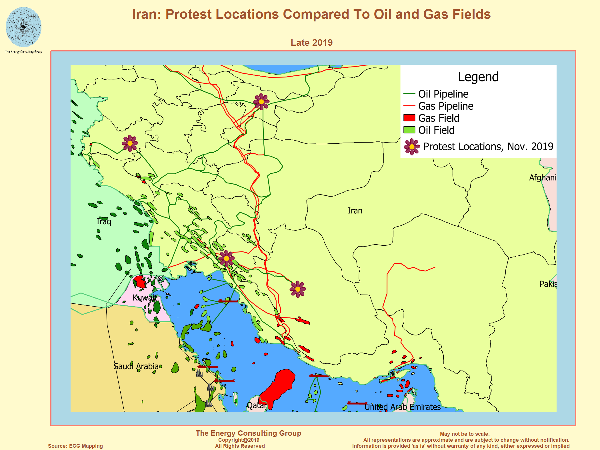 Iran Map In The 1970s