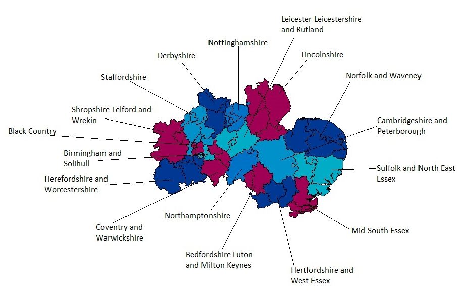 NHS Regions Map