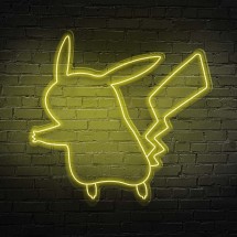 Néon Silhouette Pikachu