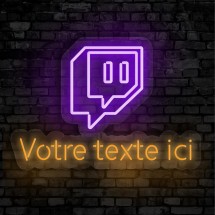 Néon Twitch + Texte