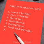 party planning checklist