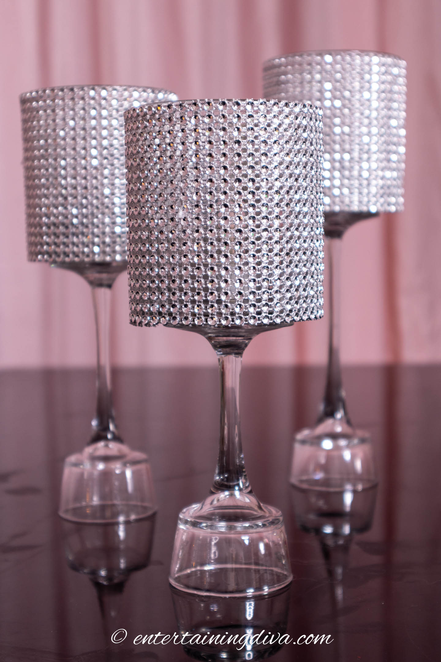 Taller DIY glam candle holders