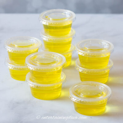 Easy Pina Colada jello shots