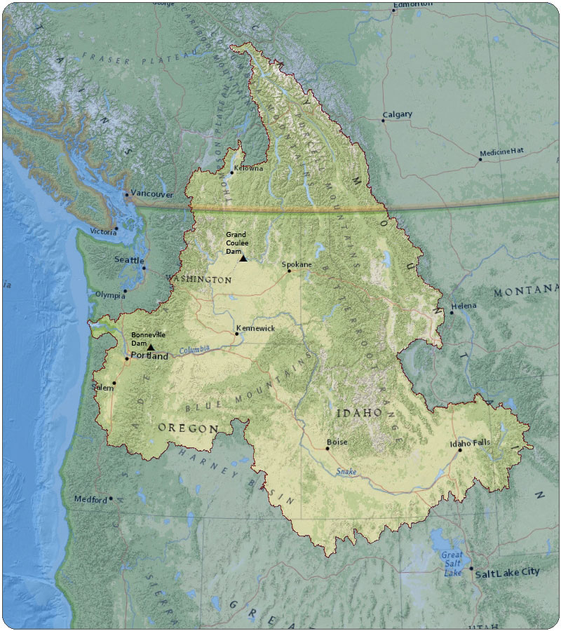 Columbia River Basin Map - Aurlie Philippa