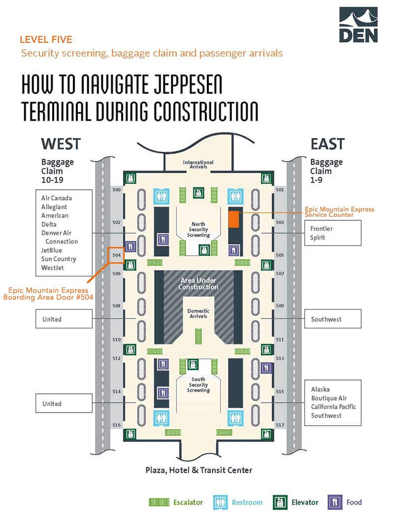 Denver Airport Terminal Map