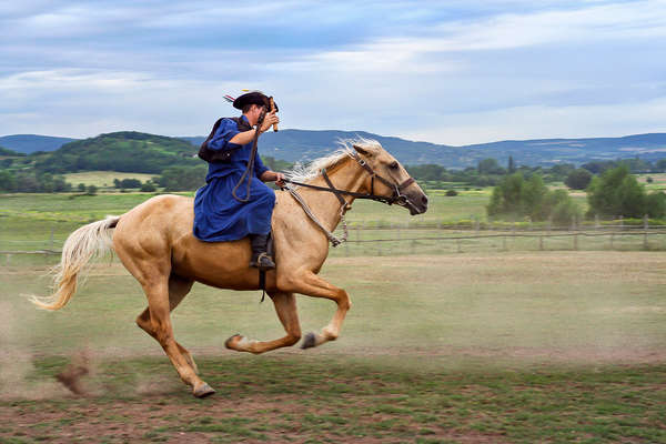 Magyar riders in Hungary