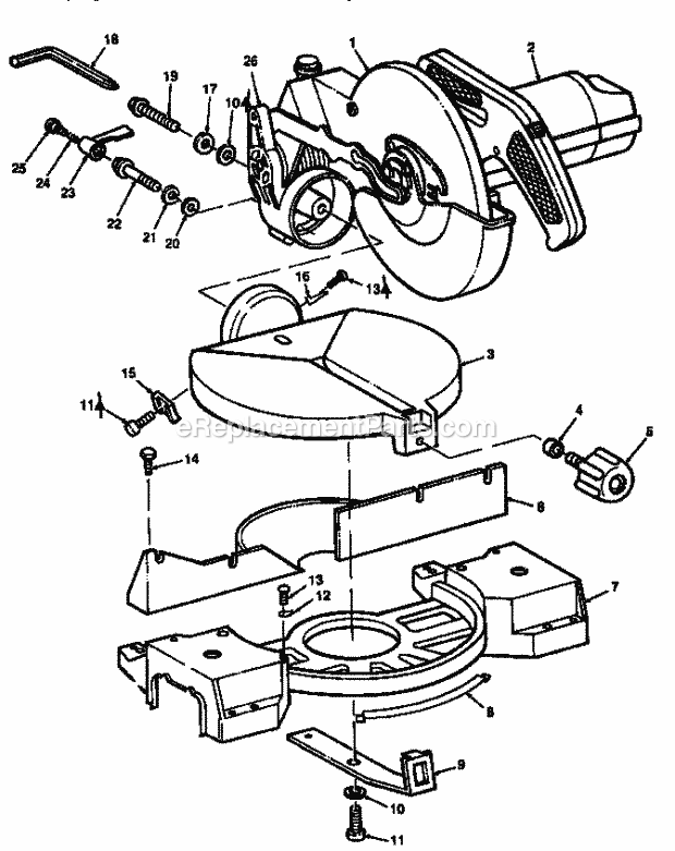 Miter Saw Parts List