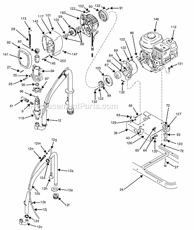 Graco 3900 Parts List and Diagram - (233688) : eReplacementParts.com