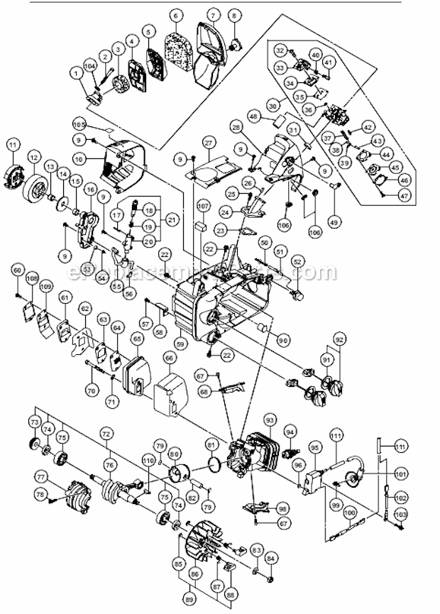 Hitachi CS33EB Parts Chainsaw Hitachi Chainsaws Parts, 51% OFF