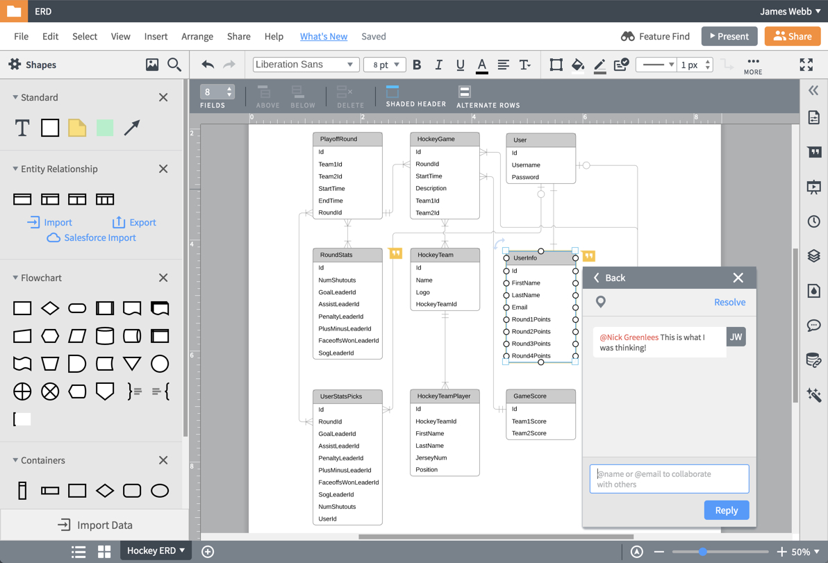 Er Diagram (Erd) Tool | Lucidchart for How To Create Er Diagram Online