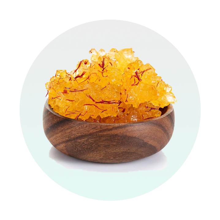 Saffron Rock Candy