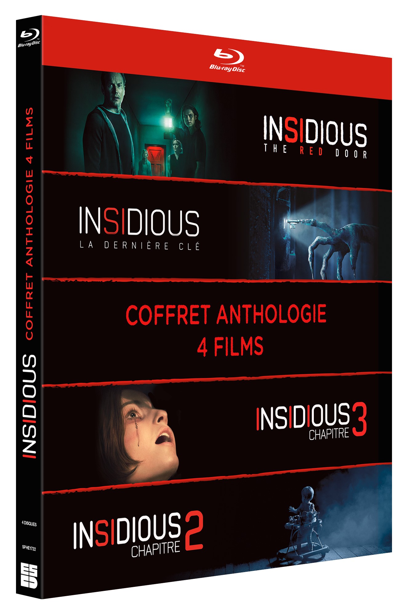 COFFRET INSIDIOUS - L'ANTHOLOGIE - 4 BD