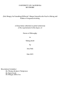 Cover page: (Not) Hungry for Something Different?: Hunger Intensifies the Need to Belong and Reduces Uniqueness-Seeking