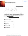 Cover page: How do particle number, surface area, and mass correlate with toxicity of diesel particle emissions as measured in chemical and cellular assays?