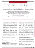 Cover page: Aromatic L‐Amino Acid Decarboxylase Gene Therapy Enhances Levodopa Response in Parkinson's Disease