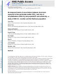 Cover page: Do temporal trends of associations between short-term exposure to fine particulate matter (PM2.5) and risk of hospitalizations differ by sub-populations and urbanicity—a study of 968 U.S. counties and the Medicare population