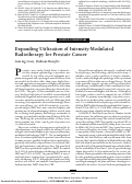 Cover page: Expanding Utilization of Intensity-Modulated Radiotherapy for Prostate Cancer: Soaring Costs, Dubious Benefits: Comment on “Comparative Effectiveness of Intensity-Modulated Radiotherapy and Conventional Conformal Radiotherapy in the Treatment of Prostate Cancer After Radical Prostatectomy”