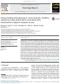 Cover page: Dietary feeding of flavokawain A, a Kava chalcone, exhibits a satisfactory safety profile and its association with enhancement of phase II enzymes in mice