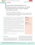 Cover page: Assessing the Spatial Distribution of Perfluorooctanoic Acid Exposure via Public Drinking Water Pipes Using Geographic Information Systems