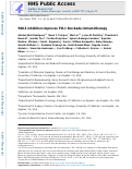 Cover page: PAK4 inhibition improves PD-1 blockade immunotherapy