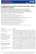 Cover page: Longitudinal Measurements of Glucocerebrosidase activity in Parkinson’s patients