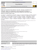 Cover page: Rapid eye movement sleep behavior disorder: devising controlled active treatment studies for symptomatic and neuroprotective therapy—a consensus statement from the International Rapid Eye Movement Sleep Behavior Disorder Study Group