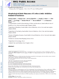 Cover page: Morphological brain measures of cortico-limbic inhibition related to resilience.