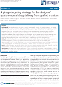 Cover page: A phage-targeting strategy for the design of spatiotemporal drug delivery from grafted matrices