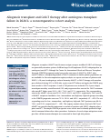 Cover page: Allogeneic Transplant and CAR-T Therapy After Autologous Transplant Failure in DLBCL: A Noncomparative Cohort Analysis