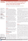 Cover page: The TEAM (Trauma Evaluation and Management) course: medical student knowledge gains and retention in the USA versus Ghana