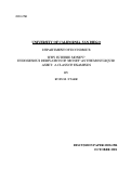 Cover page: Why Is There Money? Endogenous Derivation of "Money" as the Most Liquid Asset: A Class of Examples