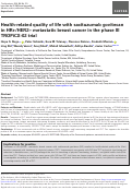 Cover page: Health-related quality of life with sacituzumab govitecan in HR+/HER2- metastatic breast cancer in the phase III TROPiCS-02 trial.