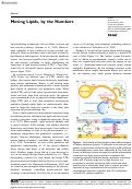 Cover page: Moving Lipids, by the Numbers