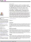 Cover page: Androgen receptor and its correlation with estrogen and progesterone receptors, aimed for identification of cases for future anti-androgen therapy in endometrial cancers.