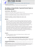 Cover page: The influence of unpredictable, fragmented parental signals on the developing brain