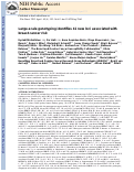 Cover page: Large-scale genotyping identifies 41 new loci associated with breast cancer risk