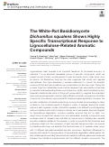 Cover page: The White-Rot Basidiomycete Dichomitus squalens Shows Highly Specific Transcriptional Response to Lignocellulose-Related Aromatic Compounds